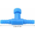 Miniatyrbillede 2 af 5: 10 stk. 3-vejs akvarie luftpumpestyreventiler i plast til fiskebeholdere - luftstrømsreguleringsventiler til akvarier - T-formede inline-rørforbindelser-