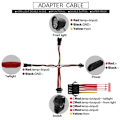 Miniatyrbillede 2 af 5: Ebike Switch DK240 med QD168 Frontlygte DR001 Baglygte Advarsel Blinklys Ebike Tilbehør