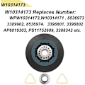 Miniatyrbild 5 av 5: 4-pack W10314173 torktumlare trumma rullar ersättning för torktumlare kompatibel med WPW10314173 torktumlare delar rulle trumma stöd kit