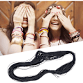 Miniatyrbillede 3 af 5: 100m Rund Elastisk Snor Til DIY Perle Armbånd Linje Tilbehør Sort