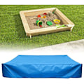 Miniatyrbillede 2 af 5: Sandkasse Dæksel, Sandkasse Dæksel, Sandkasse Dæksel, med Snøretræk, til Sandkasse, Swimmingpool, Have eller Farm (Blå, 120 x 120 cm)