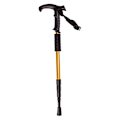 Miniatyrbillede 1 af 5: Trekking Pole Vandrestave Gåstave Trekkingstave Multi-Funktion Foldbar Skovl, Skistav Aluminiumlegering Udendørs Vandring Camping Tilbehør(Guld