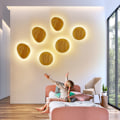 Miniatyrbillede 2 af 5: Øjenvenlig Bordlampe LED Trævæglampe Moderne Indendørs Vægskænkelampe til Stue Soveværelse Spisestue Trappe Dekorativ Vægskænkelampe