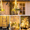 Miniatyrbillede 4 af 5: 10m LED Lysstreng, 2 Lystilstande, Batteridrevet, 100 LED'er, Sølvtråd, til Soveværelse, Vægge, Julefest, Bryllup, Fødselsdag, Dekoration Varmt