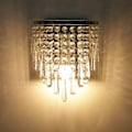 Miniatyrbilde 1 av 5: Moderne Krystallvegglampe K9 Innendørs Vegglampe Krystall Kromfinish Rustfritt Stål Lampebase E14 for Soverom Stue Gård Trapp Jenterom