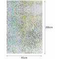 Pikkukuva 4 / 5: Yksityisyyttä suojaava ikkunakalvo, 3D-mosaiikkikuvioitu itseliimautuva liimaton vaihdettava värikalvo ikkunoille ja kylpyhuoneen lasiovelle (45x200cm)-