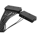 Miniatyrbillede 5 af 5: 24-bens til 20+4-bens dobbelt synkron startkabel splitter adapterkabel 24-bens bundkort forlængerkabel