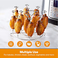 Miniatyrbilde 4 av 5: Spiddholder Kompatibel med 6-Quart Gryte Tilbehør for Air Fryer Crispy Lokk