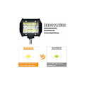 Miniatyrbilde 4 av 5: 60W LED arbeidslys, 2 stk 4 tommer 6000K 5000 LM 9V-30V Vanntett IP65 Nilight LED-frontlys Lang rekkevidde LED arbeidslys, Flom tåkelys for lastebil ATV/S