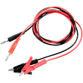 Miniatyrbillede 3 af 5: 1M Langt Et Par Bananstik Testkabel Klip Testkabel Multimeter Testkabel