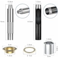 Miniatyrbillede 2 af 5: Grommet Kit 100 Set Grommet Øjer Kit til Læder, Lærred, Telt, Markise (1/2 Tomme)