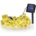 Miniatyrbillede 2 af 5: Lysstreng Udendørs Solcellelysstreng 50 LED Globe 7m med 8 Lystilstande Solcellelysstreng, Indendørs og Udendørs Vandafvisende Dekorativ Pære til Have
