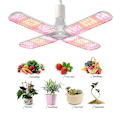 Miniatyrbillede 1 af 4: LED Vækstlys Foldbar Phyto Lampe Fuld Spektrum Pære til Indendørs Planter Blomstring Vækstlys Have E27 B