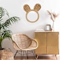 Pikkukuva 3 / 5: Rattan-kehyskoriste seinäkehykset koristekehys, ripustettava kehys seinäkoriste, ei sisälly