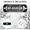 Miniatyrbilde 5 av 5: 10 stk LED Sidemarkerlys, 4 LEDer 12V Vanntette for Lastebil, Foran og Bak Signal Lys, Tilhenger Signal Lys for Bil, Lastebil, Gaffeltruck Kjøretøy