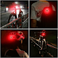 Miniatyrbilde 2 av 5: Sykkellys Bak, USB Ladbar LED Vanntett Advarsel 5 Moduser Baklys Svart