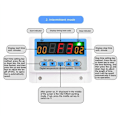 Miniatyrbild 5 av 5: W3103 AC 220V Max Digital Termostat 30A Temperaturregulator Väggbrytare DC 12V 24V Termostat