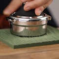 Miniatyrbilde 5 av 5: Espresso-tampermatte Espresso-kaffetilbehør Kaffeutstyr Tampingsmatte Antislipp Mattrygg Silikonmyntmatte Grå