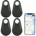 Miniatyrbilde 1 av 5: 4x Smart Tracker Nøkkelfinner Locator Bluetooth Trådløs Anti-Tap Alarm Sensor Enhet Fjernkontroll for Barn Lokasjon Telefon Nøkler Lommebøker Bagasje Det