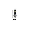 Miniatyrbilde 2 av 5: H7 LED-pære - DC 12V LED-bilfrontlys - Erstatning for halogenpære og Xenon-sett - Hvit 6500K