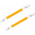 Miniatyrbillede 4 af 5: R7S LED pære 118mm 10W lineær halogenpære 2 stk. LED COB R7S pærer spotlight pærer dobbelt ende J118 spotlight til have landskab garage HIASDFLS