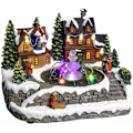 Miniatyrbillede 1 af 3: Eventyrlys og julejuledekoration Springvand i byen Animeret Lysende område