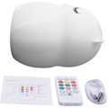 Miniatyrbillede 3 af 5: Ugle LED Nattelys Touch Sensor Fjernbetjening 9 Farver Justerbar Timer Genopladelig Silikone Lampe