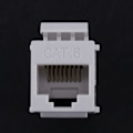 Miniatyrbilde 5 av 5: RJ45-kontakt Cat6 RJ45-forlengelseskobling Nettverk Ethernet LAN 6 koblingskontakter Utvid adapter (hvit)