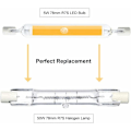 Miniatyrbillede 5 af 5: 5W R7S 78MM LED J78 COB Filamentpære, 500 Lumen 360 Grader, Halogenpære 30W 48W 50W Equivalent, Perfekt til Hjem, Køkken, Værelse, Balkon, Kontor,
