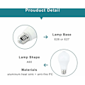 Miniatyrbilde 4 av 5: E27 LED-pære med bevegelsessensor Smart lys 9 W Erstatter 90 W energisparende pære 120° strålevinkel, hvit, E27, 9 W