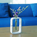 Miniatyrbillede 3 af 5: Håndlavet blækeffekt design bud vase og poleret og glat dekoration og midtpunkt (firkantet)