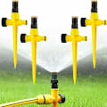 Miniatyrbillede 1 af 4: Havevandssprinkler, 4 stk. plænesprinkler, 360° roterende automatisk sprinkler, sektorplænesprinkler justerbar 90°-180°-360° sprinkler til planter, blomster