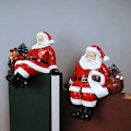 Miniatyrbilde 3 av 5: Nordisk kreativ julenisse harpikshåndverk hjem stue skrivebordsdekorasjon ornamenter julegaver B