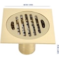 Miniatyrbilde 3 av 5: Gulvrist, Kvadratisk Form Engangs Gulvrist, Anti-Lukter, Anti-Tilstopping, for Hjemmedusj, Bad