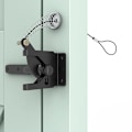 Miniatyrbild 2 av 5: Automatisk dörrlås med fjäderbelastad dragkedja, robust automatisk spärrlås för staketspänne, rep, låsbart dörrfjäderlås, hårdvara för hemmet