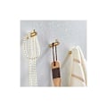 Miniatyrbillede 3 af 5: Sæt med 4 Børstet Messing Væghængte Krog 50mm x 12mm Guld Frakkekroge til Badeværelse Garderobe Håndklædeholder (L-Form)
