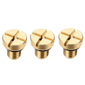 Miniatyrbillede 1 af 5: 3X 17111712788 Kølevæske Ekspansion Tank Udluftningsskrue Radiator Overflow Guld til E36 E39 E46 Osv.