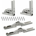 Miniatyrbilde 1 av 5: Foldbare Braketter for Tung Last, 4 stk. Foldbare Konsollbraketter, Foldbare Hyllebraketter for Tung Last, Foldbare Konsollbraketter for Tung Last