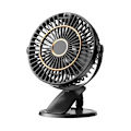 Miniatyrbillede 1 af 4: Genopladelig Bordventilator med LCD-skærm, 5 Hastigheder, 720° Rotation, Stille Bærbar Ventilator