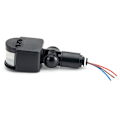 Miniatyrbild 3 av 5: LED-ljusrörelsesensorbrytare PIR-infraröddetektor Automatisk rörelsedetektor Automatisk på/av Utomhus, AC85-265V Svart