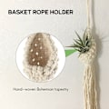 Miniatyrbillede 4 af 5: Boho Makrame Luftplanteophæng Tillandsia Hængekurv Rebholder Blomsterindretning (13CM)