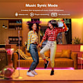 Miniatyrbillede 5 af 5: SP611E WS2812B WS2811 Bluetooth Musik LED Strip Controller IR38 Taster Fernbedienung APP für adressierbare LED-Beleuchtung DC5V-24V