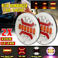 Miniatyrbillede 2 af 5: 2 dele 43 LED lastbil baglygter til trailer campingvogn stop bremse DRL blinklys
