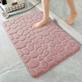 Miniatyrbillede 1 af 4: Memory Foam Bademåtte, Brostensbademåtter, Super Vandabsorberende, til Badeværelse, Maskinvaskbar (20 x 32, Pink)