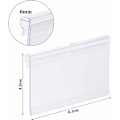 Miniatyrbillede 2 af 5: -100 stk. Transparente Plastik Etikettholdere, PVC Etikettholder Plastik Etikettholdere Etikettholder