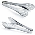 Miniatyrbilde 2 av 5: Sett med 2 mattang i rustfritt stål 9\" Buffet Flip Flops Sølv HIASDFLS