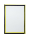 Miniatyrbillede 2 af 5: Magnetisk dokumentdisplaylomme i A5-format med gul fleksibel ramme