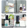 Miniatyrbild 5 av 5: Automatisk sensorvätskedispenser USB-kontaktladdning Smart infraröd sensorvätskedispenserpump marinblå