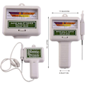 Miniatyrbillede 3 af 4: Vandkvalitetstester, elektronisk PH-meter tester bærbar klormåler Høj nøjagtighed PH-meter til drikkevand, hydroponics, akvarier, drikke