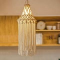 Miniatyrbillede 3 af 5: Macrame-lampeskærm hængende pendel lysdækning moderne kontor soveværelse børneværelse sovesal boheme indretning
